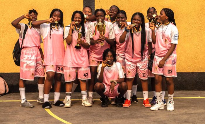 The Bridge Female Team at the International Schools Basketball Tournament